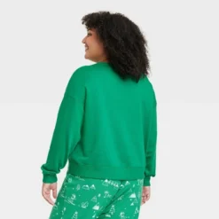 Women's Kinda Naughty Kinda Nice Matching Family Sweatshirt - Wondershop™ Green