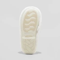 Kid's Holiday Santa Happy Face Scuff Slippers - Wondershop™ Cream -Home Decoration Shop GUEST 00974875 c1d8 4f50 aee8 ebe5e827b2cf