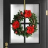 28" Pine And Poinsettia Flower With Ornaments Artificial Christmas Wreath Red - Wondershop™ -Home Decoration Shop GUEST 0586a477 a776 4766 aece f8cac2d41ac5
