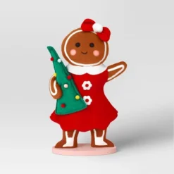 17.25" Fabric Gingerbread Woman Holding Tree Decorative Sculpture - Wondershop™ Brown -Home Decoration Shop GUEST 0f8a07a6 9c0b 4bb8 a770 66c4ad8ae127