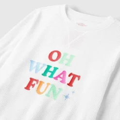 Kids' Striped Oh What Fun Matching Family Thermal Pajama Set - Wondershop™ -Home Decoration Shop GUEST 134e98ed 2773 46c2 a314 5b31cb982047