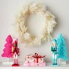 22" Flocked Faux Pampas Grass Hard Needle Artificial Christmas Wreath With Pearl Berries Ivory - Wondershop™ -Home Decoration Shop GUEST 16cd18ef beb4 459e ad8d 765c570cbd64