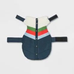 Snow Shoe Lodge Vintage Ski Cat And Dog Puffer Vest - Wondershop™