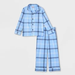 Toddler Plaid Matching Family Pajama Set - Wondershop™ Blue