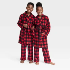 Kids' Buffalo Check Matching Family Robe - Wondershop™ Red -Home Decoration Shop GUEST 285a70cf 1c28 4801 bf13 be368c884d1c