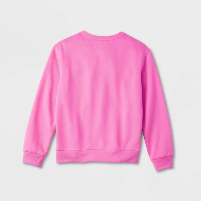 Kids' J'Adore Christmas Matching Family Sweatshirt - Wondershop™ Pink 4 Kids' J'Adore Christmas Matching Family Sweatshirt - Wondershop™ Pink - Image 2