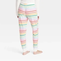 Women's Striped Matching Family Thermal Pajama Pants - Wondershop™ Cream