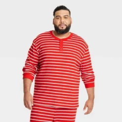 Men's Striped Matching Family Thermal Pajama Top - Wondershop™ Red -Home Decoration Shop GUEST 4e0b2840 5db6 42b4 bb6b daf9beebdfbb