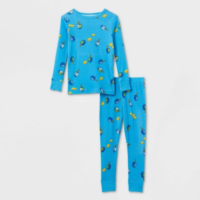 Toddler Hanukkah Matching Family Pajama Set - Wondershop™ Blue 3 Toddler Hanukkah Matching Family Pajama Set - Wondershop™ Blue