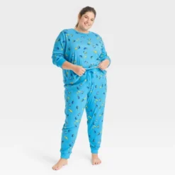 Women's Hanukkah Matching Family Pajama Set - Blue -Home Decoration Shop GUEST 523c1d8d 921a 4a90 bda9 e7516cabdd38