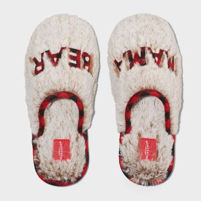 Women's Holiday Mama Bear Scuff Slippers - Wondershop™ Brown 4 Women's Holiday Mama Bear Scuff Slippers - Wondershop™ Brown - Image 2