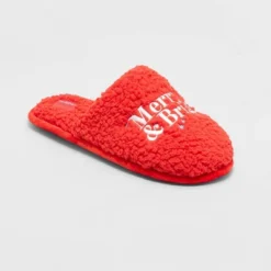 Women's Holiday Merry & Bright Scuff Slippers - Wondershop™ Red 9 Women's Holiday Merry & Bright Scuff Slippers - Wondershop™ Red -Home Decoration Shop GUEST 5eca21c8 6cf0 40f2 983b 33c646fbafec