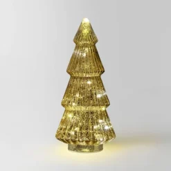 14.75" Battery Operated Lit Glass Christmas Tree Sculpture - Wondershop™ -Home Decoration Shop GUEST 60d09b4c e939 4bb4 a671 99300057def2
