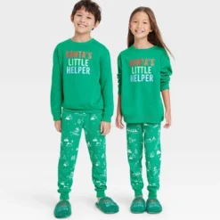 Kids' Santa's Little Helper Matching Family Sweatshirt - Wondershop™ Green -Home Decoration Shop GUEST 62dd7bfd efbd 4497 91b7 80ef796763f6