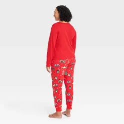 Women's Holiday City Matching Family Pajama Set - Wondershop™ With Frances Marina Smith Red