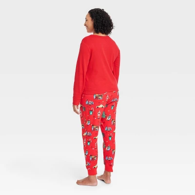 Women's Holiday City Matching Family Pajama Set - Wondershop™ With Frances Marina Smith Red 3 Women's Holiday City Matching Family Pajama Set - Wondershop™ With Frances Marina Smith Red