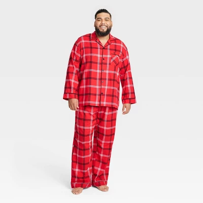 Men's Plaid Flannel Matching Family Pajama Set - Wondershop™ Red 6 Men's Plaid Flannel Matching Family Pajama Set - Wondershop™ Red - Image 4