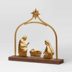 3pc Metal Christmas Nativity Scene Figurine Set - Wondershop™ Gold -Home Decoration Shop GUEST 6f71a657 af48 4636 9ecb 15d0d7e15980