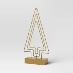 16.25" Battery Operated Lit Wire Christmas Tree Sculpture - Wondershop™ Gold -Home Decoration Shop GUEST 6fc2f920 3371 410b 8ce1 108c75befbf3