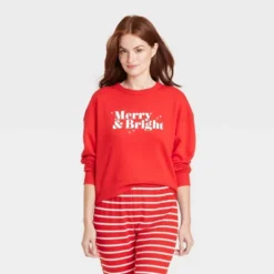 Women's Merry & Bright Matching Family Sweatshirt - Wondershop™ Red -Home Decoration Shop GUEST 793eeabd 5d19 4907 aeb7 963f38ff63c8