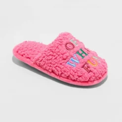 Kids' Holiday Oh What Fun! Scuff Slippers - Wondershop™ Pink 9 Kids' Holiday Oh What Fun! Scuff Slippers - Wondershop™ Pink -Home Decoration Shop GUEST 7f01d948 7691 4f60 a547 eca4a4ad2172