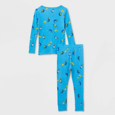 Toddler Hanukkah Matching Family Pajama Set - Wondershop™ Blue 4 Toddler Hanukkah Matching Family Pajama Set - Wondershop™ Blue - Image 2