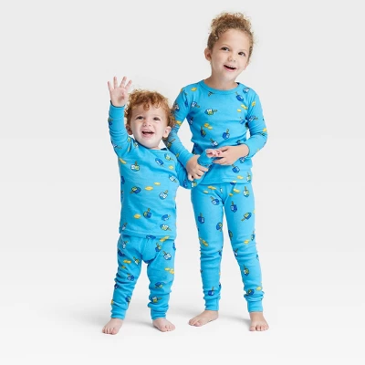 Toddler Hanukkah Matching Family Pajama Set - Wondershop™ Blue 6 Toddler Hanukkah Matching Family Pajama Set - Wondershop™ Blue - Image 4