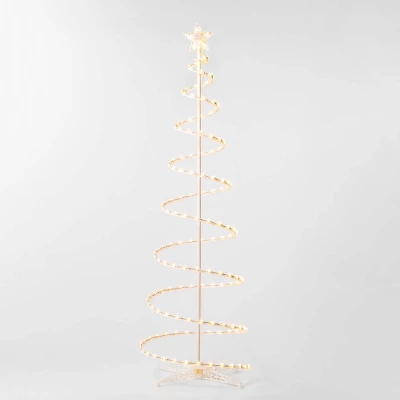 6' Incandescent Spiral Tree Christmas Novelty Sculpture Light White - Wondershop™ 3 6' Incandescent Spiral Tree Christmas Novelty Sculpture Light White - Wondershop™