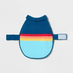 Gingerbread Playhouse Blue With Stripes Cat And Dog Fleece Vest - Wondershop™