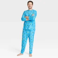 Men's Hanukkah Matching Family Pajama Set - Blue -Home Decoration Shop GUEST 99e40138 f048 4cb5 ab75 b4cb5422b955