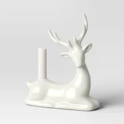 8.25" Taper Crackled Ceramic Deer Christmas Candle Holder White - Wondershop™ 7 8.25" Taper Crackled Ceramic Deer Christmas Candle Holder White - Wondershop™ -Home Decoration Shop GUEST 9e94e409 2e85 4313 a7dd f2b16fdd0709