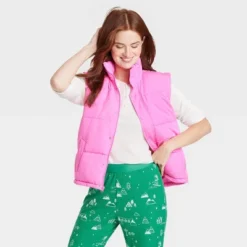 Women's Matching Family Puffer Vest - Wondershop™ Pink -Home Decoration Shop GUEST a052d17f 47a6 4f0f b17a a13afe9c69f5