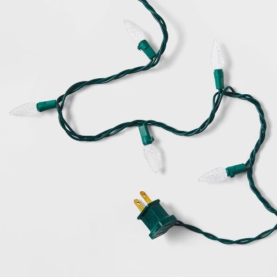 150ct LED C6 Faceted Christmas String Lights Warm White With Green Wire - Wondershop™ 6 150ct LED C6 Faceted Christmas String Lights Warm White With Green Wire - Wondershop™ - Image 4