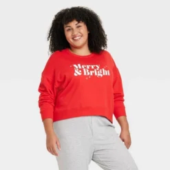 Women's Merry & Bright Matching Family Sweatshirt - Wondershop™ Red -Home Decoration Shop GUEST a3ca3203 debe 4d45 a3ce 06bb67a44492
