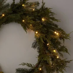 28" Pre-lit Mixed Greenery Artificial Christmas Wreath LED Warm White Lights - Wondershop™ -Home Decoration Shop GUEST a4c79b66 ab82 4097 b0d6 3a56a1f6eac1