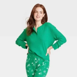 Women's Matching Family Thermal Pajama Top - Wondershop™ Green 8 Women's Matching Family Thermal Pajama Top - Wondershop™ Green -Home Decoration Shop GUEST a6442f58 85fa 42be 8bde f38f13d09415