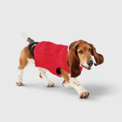 Gingerbread Playhouse Red Knit Cat And Dog Sweater - Wondershop™ -Home Decoration Shop GUEST a6e74c5d fffb 4448 b52a 8880e05f9356