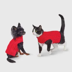 Gingerbread Playhouse Red Knit Cat And Dog Sweater - Wondershop™ -Home Decoration Shop GUEST a8d8651b 9b29 4cfb aa91 343265991e29