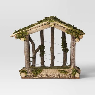 4pc Battery Operated Lit Wood Nativity Scene Figurine Set - Wondershop™ 6 4pc Battery Operated Lit Wood Nativity Scene Figurine Set - Wondershop™ - Image 4