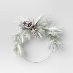 22" Pre-lit Flocked Mixed Pine With Glittered Pinecones Gold Hoop Artificial Christmas Wreath Warm White Lights - Wondershop™ 7 22" Pre-lit Flocked Mixed Pine With Glittered Pinecones Gold Hoop Artificial Christmas Wreath Warm White Lights - Wondershop™ -Home Decoration Shop GUEST ac2ba340 9955 430b b003 856e440300a7