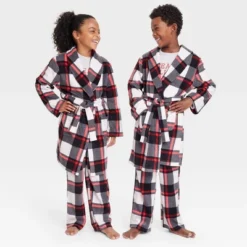 Kids' Buffalo Check Matching Family Robe - Wondershop™ Black -Home Decoration Shop GUEST ae0c3c99 3726 450b ab80 5395d668325b