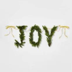 6' Pre-Lit Battery Operated Mixed Greenery 'Joy' Garland With Gold Ribbon - Wondershop™ 7 6' Pre-Lit Battery Operated Mixed Greenery 'Joy' Garland With Gold Ribbon - Wondershop™ -Home Decoration Shop GUEST ae7a8073 1f16 4983 9adf b5f4ddbd6974