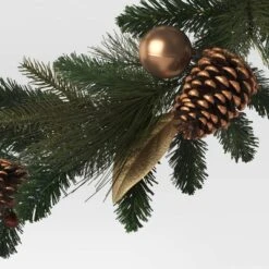 6' Mixed Greenery With Gold Berries And Ornaments Christmas Artificial Garland Green - Wondershop™ -Home Decoration Shop GUEST affc1a96 1c40 449d 9d38 4057fc8646e3