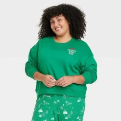 Women's Kinda Naughty Kinda Nice Matching Family Sweatshirt - Wondershop™ Green -Home Decoration Shop GUEST b07cb30f 57ca 4354 accb 76d177079d67
