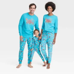 Kids' Feliz Navidad Matching Family Pajama Set - Wondershop™ With Dia Pacheco Blue -Home Decoration Shop GUEST b1030d61 f317 4d41 ae1a c600e7f58759 2