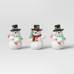 12pc Battery Operated Glittered Paper Christmas Village Set With Bottle Brush Trees And Snowmen - Wondershop™ White/Pink/Blue -Home Decoration Shop GUEST b86d9d4e 3c8a 4a90 a8b1 52faf9746214