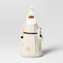22.5" Fabric Santa Sculpture With Bell Wreath - Wondershop™ White 7 22.5" Fabric Santa Sculpture With Bell Wreath - Wondershop™ White -Home Decoration Shop GUEST b9db5333 d432 44a4 9a7c db3b99df3391