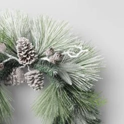 28" Flocked Cedar With Pinecones Artificial Christmas Wreath Green/White - Wondershop™ -Home Decoration Shop GUEST bc0ac9d7 f8e5 436e 8fe3 7ce981e2bc73