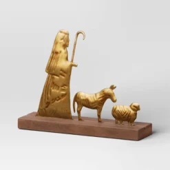 3pc Metal Christmas Nativity Scene Figurine Set - Wondershop™ Gold -Home Decoration Shop GUEST bcd21d8b eddc 42c9 a03d b270bd2e7975