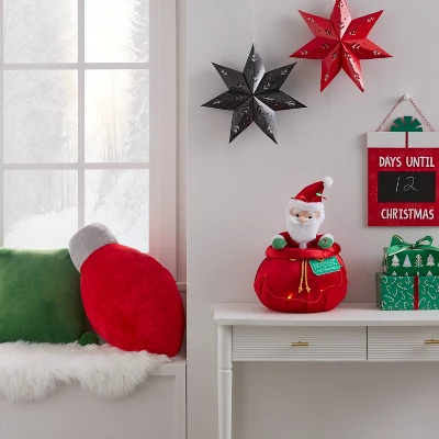 13" Santa In Bag Decorative Figurine - Wondershop™ 3 13" Santa In Bag Decorative Figurine - Wondershop™